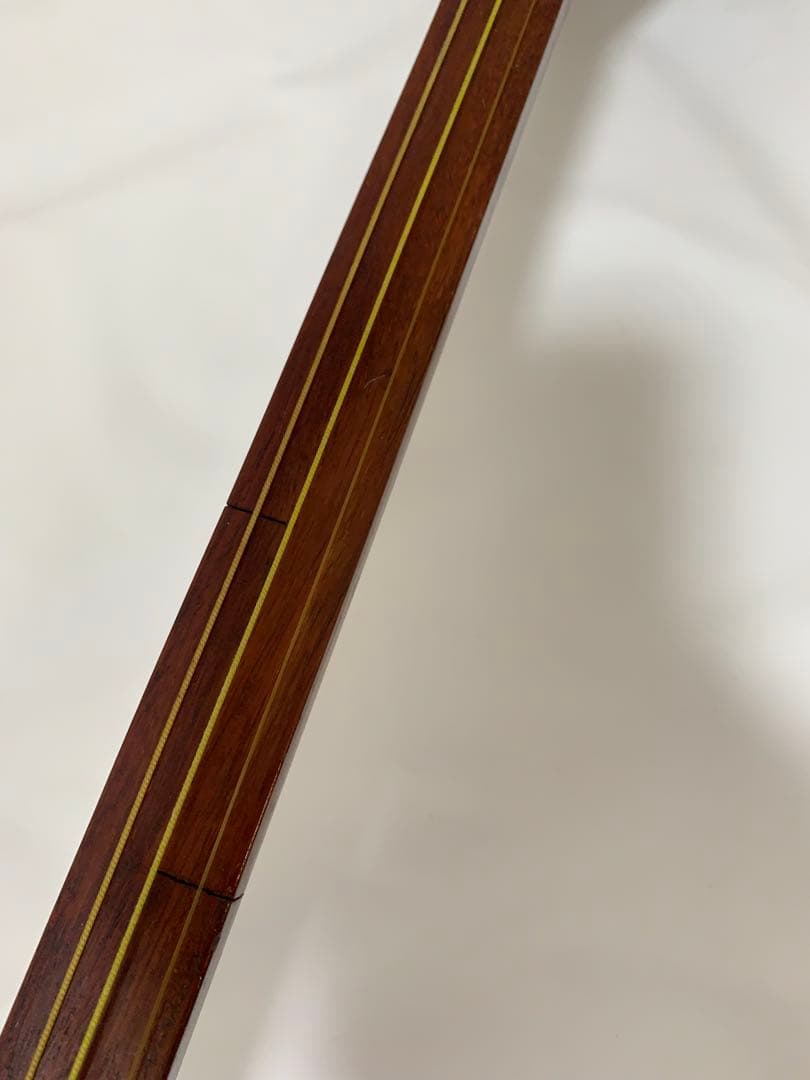 明治9年 細棹 地唄　三味線　ハードケース 撥 駒付き