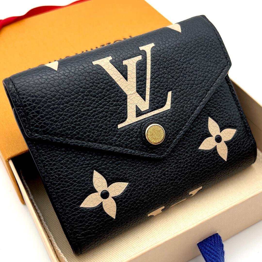 【超極美品】ルイヴィトン アンプラント ヴィクトリーヌ バイカラー 黒 C118