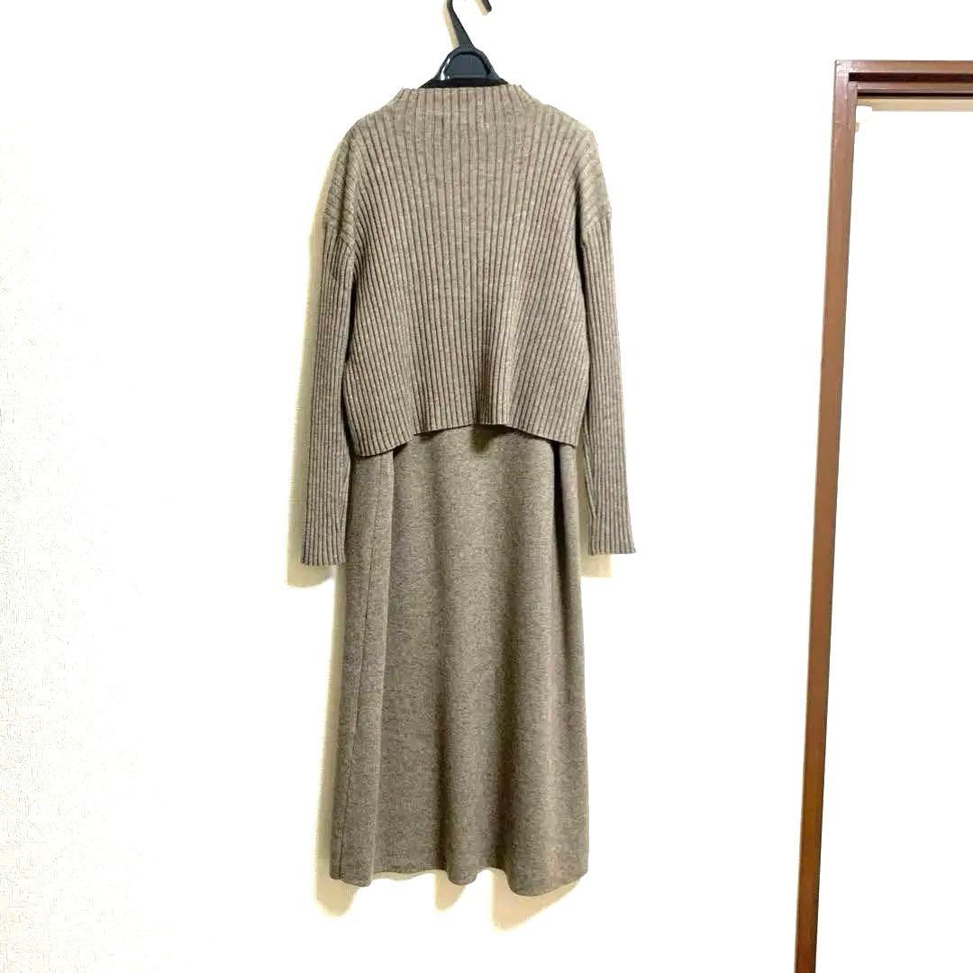 23区　レイヤードニットツイン ワンピース