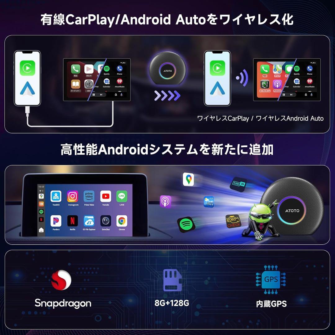 【新品】CB6 AI Box Android 13 搭載 8GB+128GB