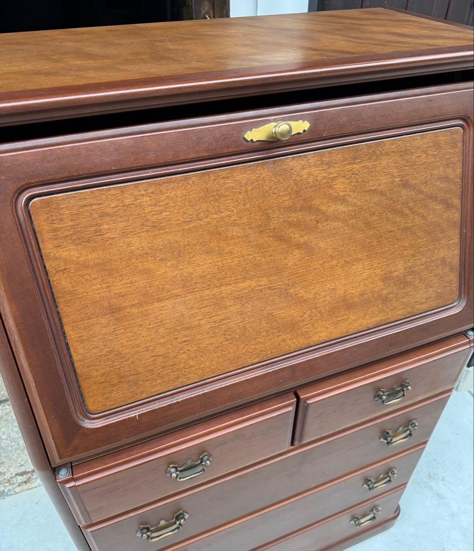 送料込 アンティーク ライティングビューロー ビューロー 机 レトロ ヨーロッパ