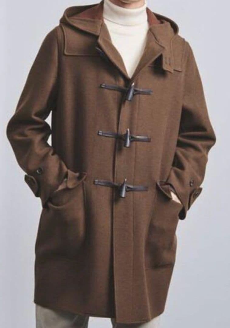 CARUSO ブラウン ダッフルコート カルーゾ