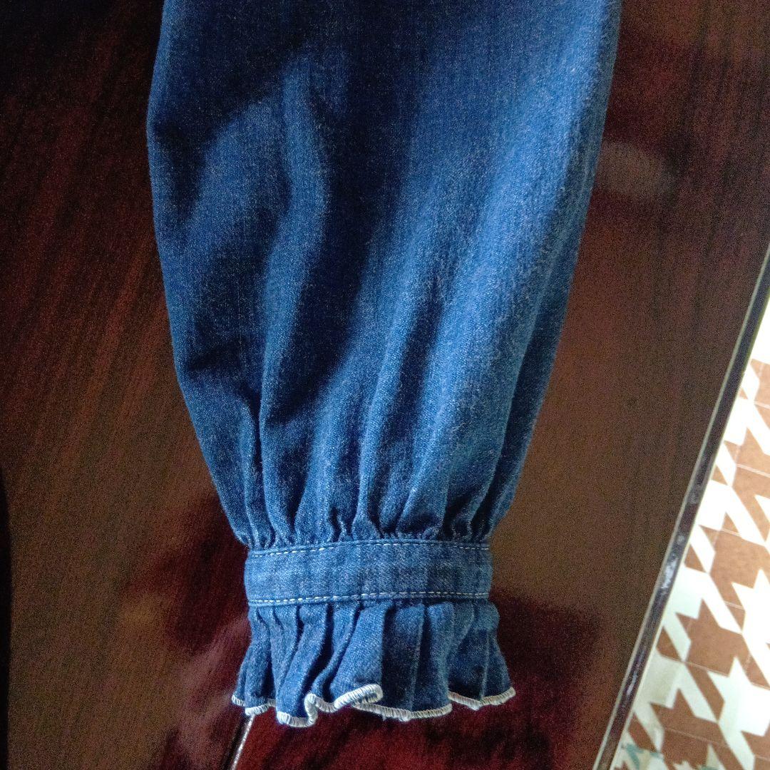 ☆ピンクハウス☆デニム フリル付きワンピース