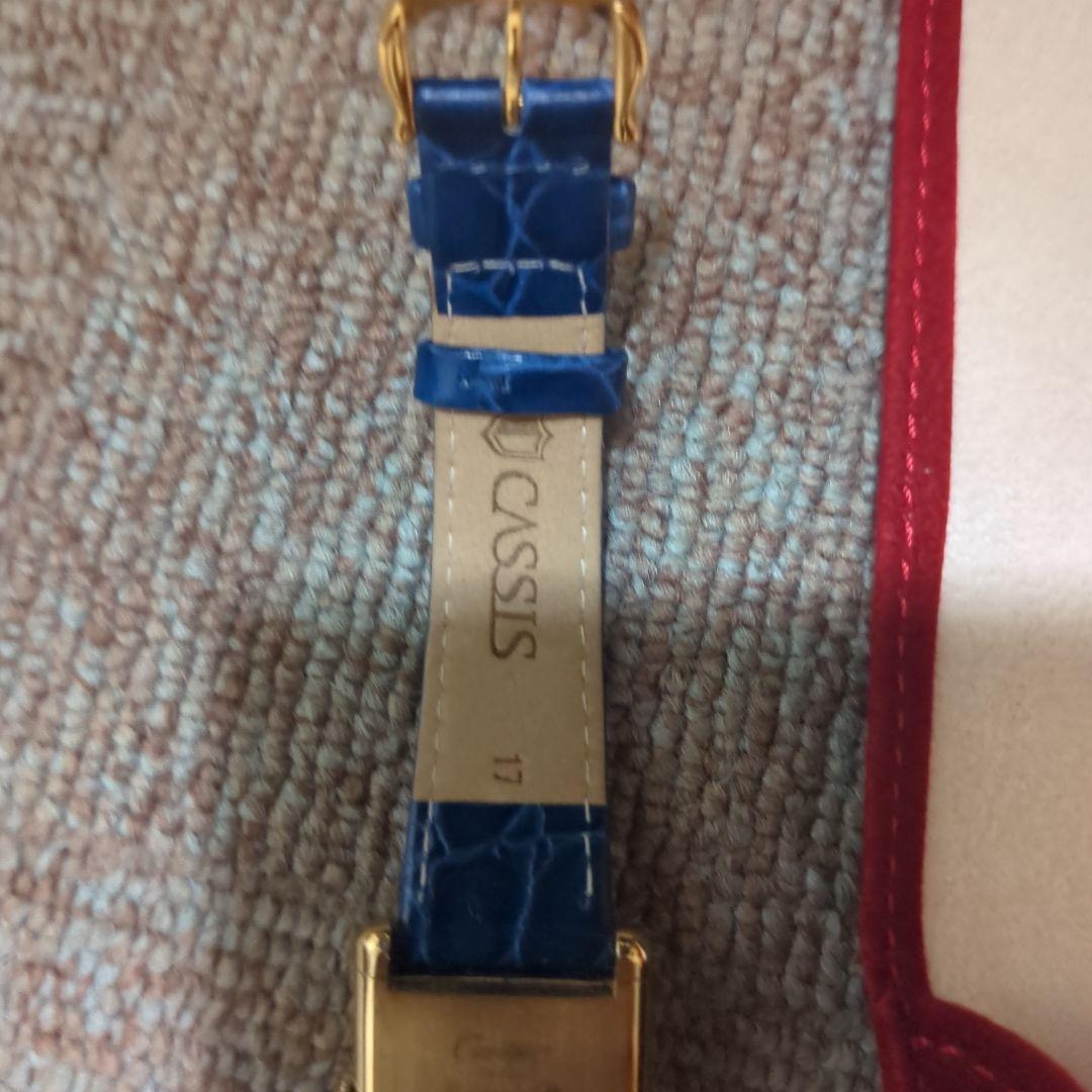 Cartierカルティエ青文字盤レザーベルト 時計