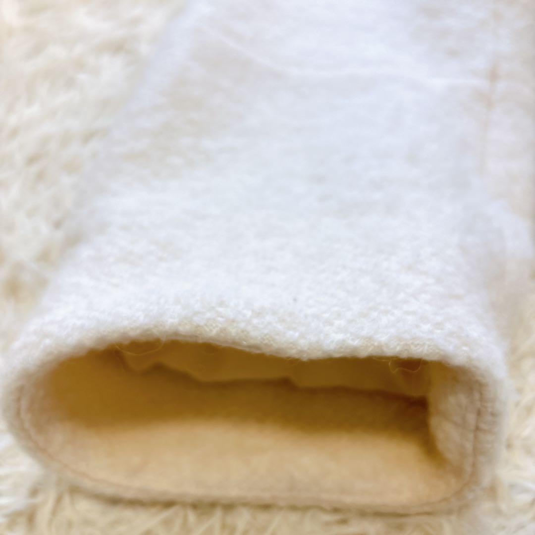 snidel スナイデル　sustainaウールコクーンダブルコート　ボア　白