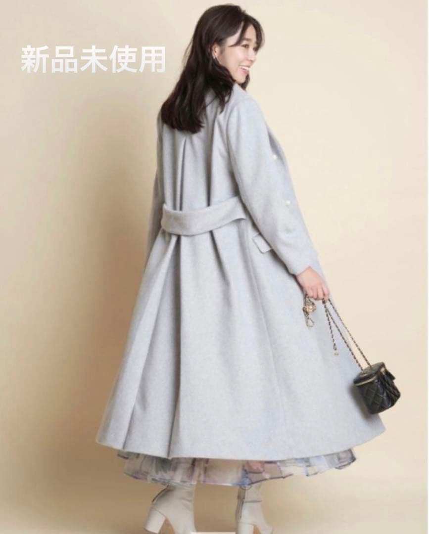 パールボタンチェスターコート