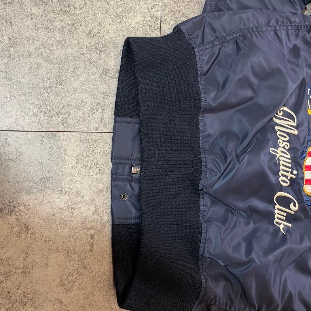 タグ付き✨AVIREX MA-1 フライトジャケット M ネイビー ワッペン