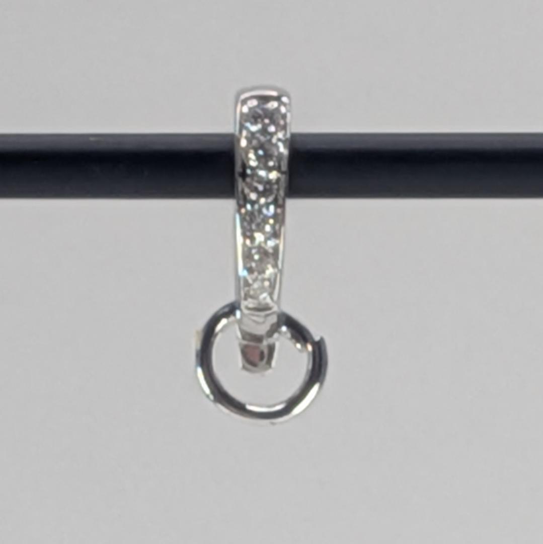 K18WG ダイヤモンド チャーム用ペンダントトップ