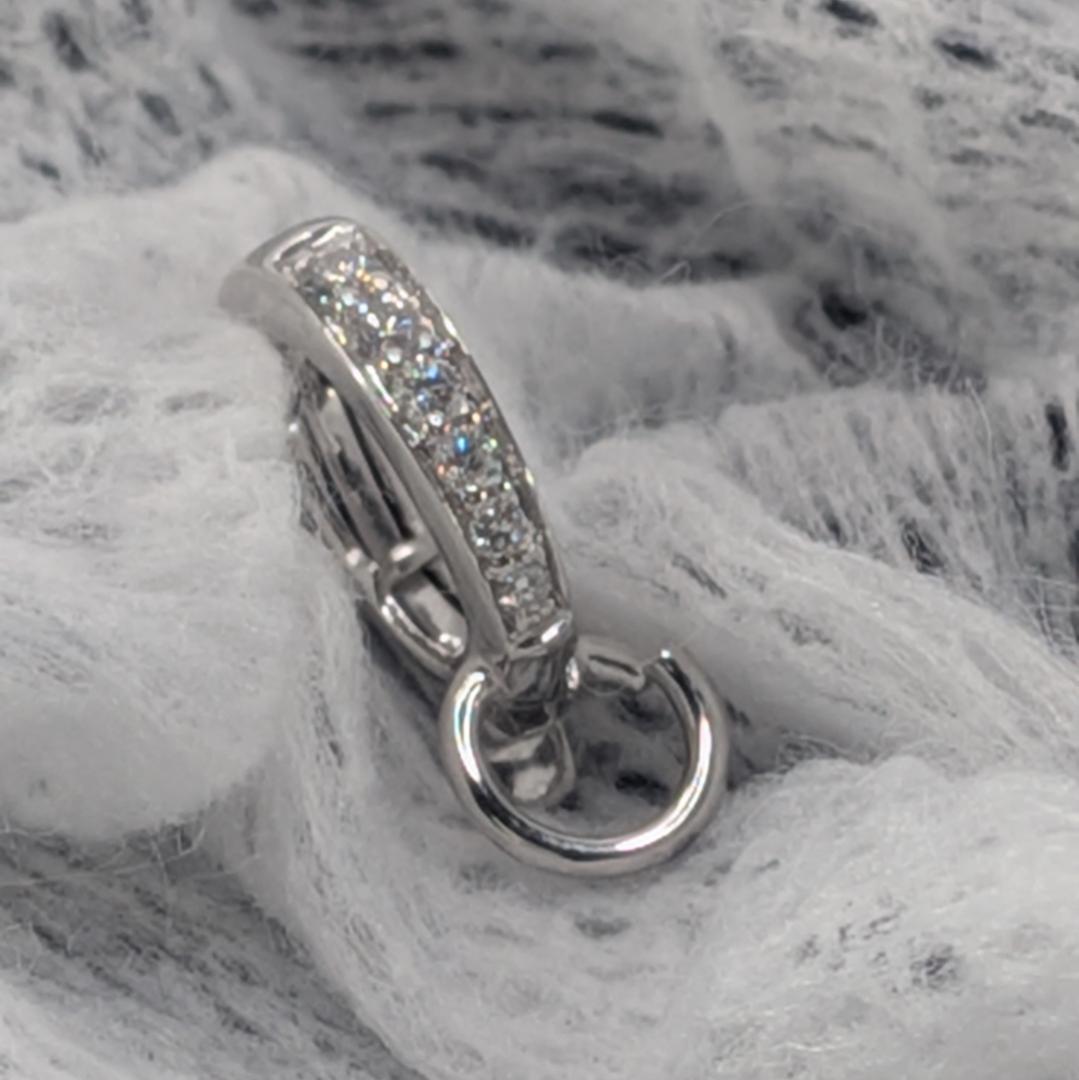 K18WG ダイヤモンド チャーム用ペンダントトップ