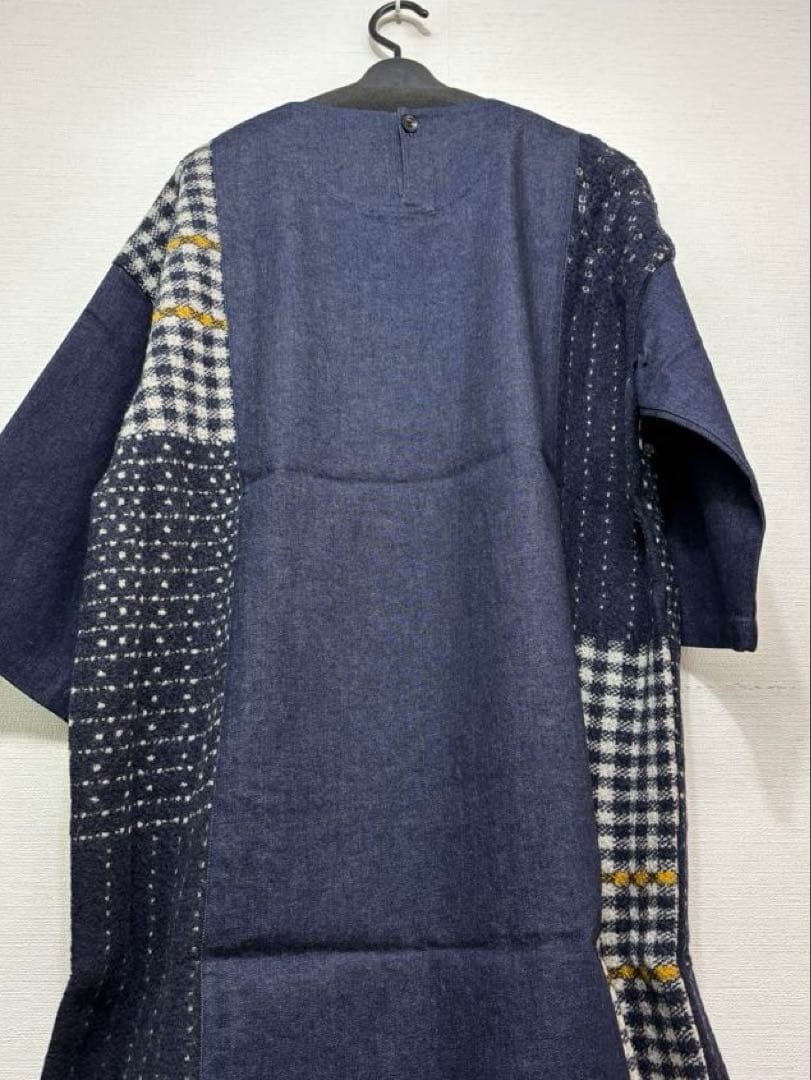 ☆新品☆ 佐藤繊維 FUGA FUGA ニット切り替えデザイン デニムチュニック