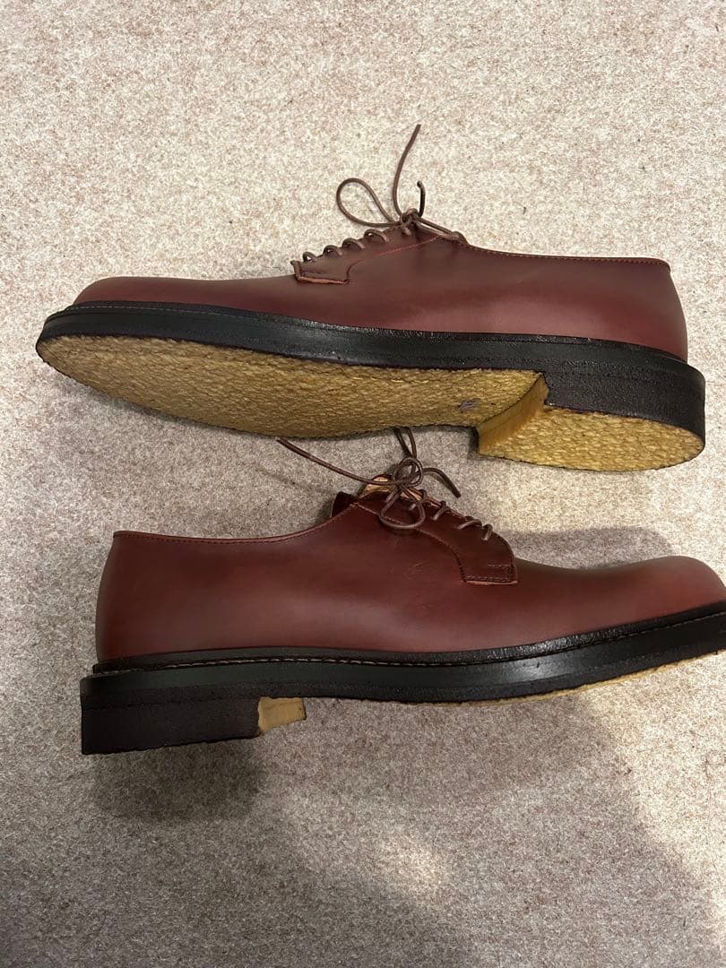 PADRONE新品未使用定価37,400円ダービープレーントゥクレープソール42