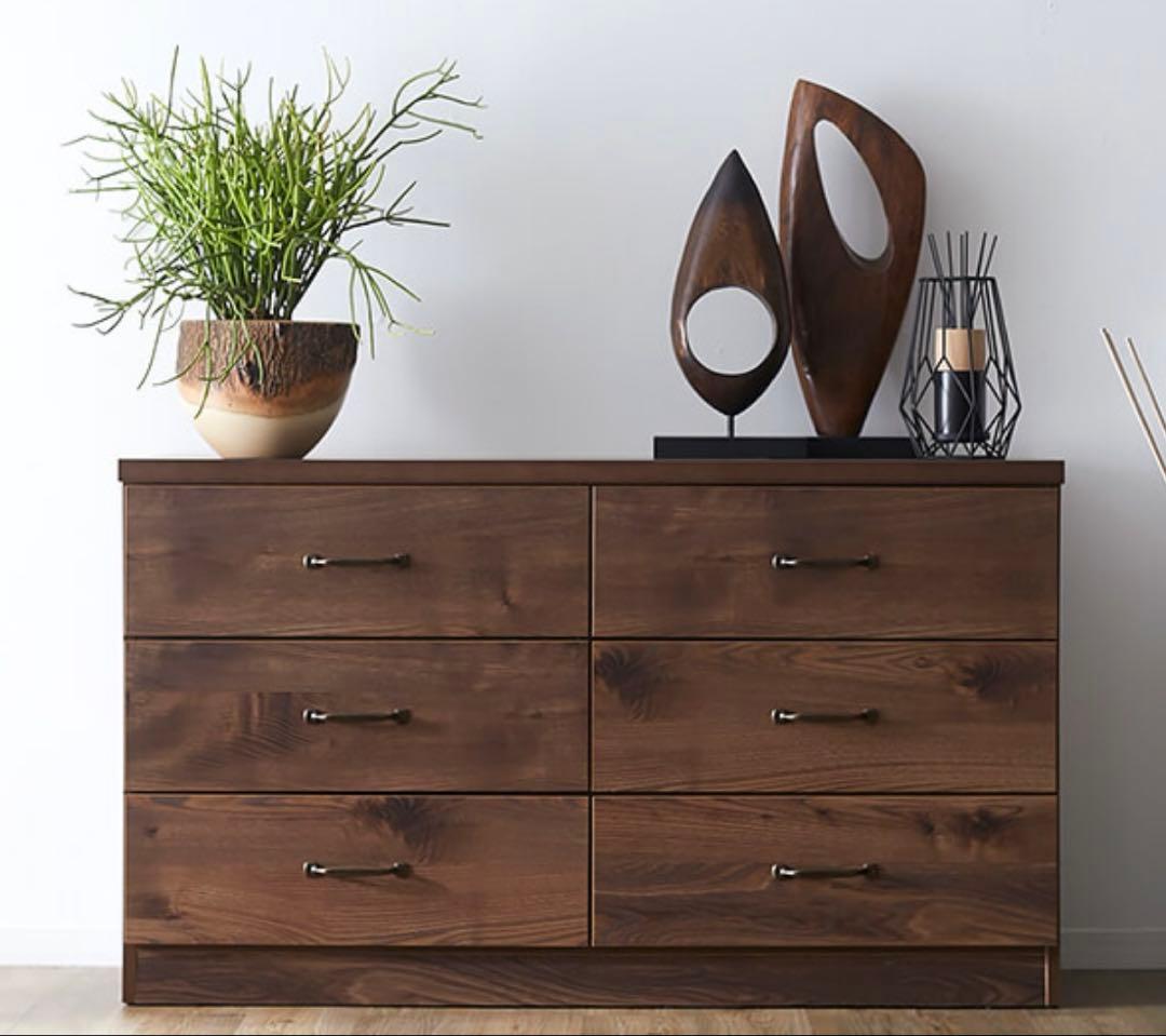 【最終値下】アンティークブラウン 木製チェスト ヴィンテージ調　大川家具