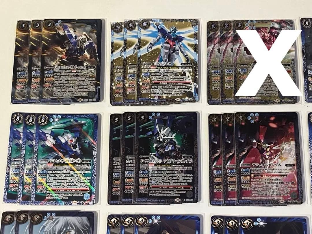 ガンダム　ダブルオー　トランザム2枚　エクシア　クアンタ　O O デッキ　パーツ