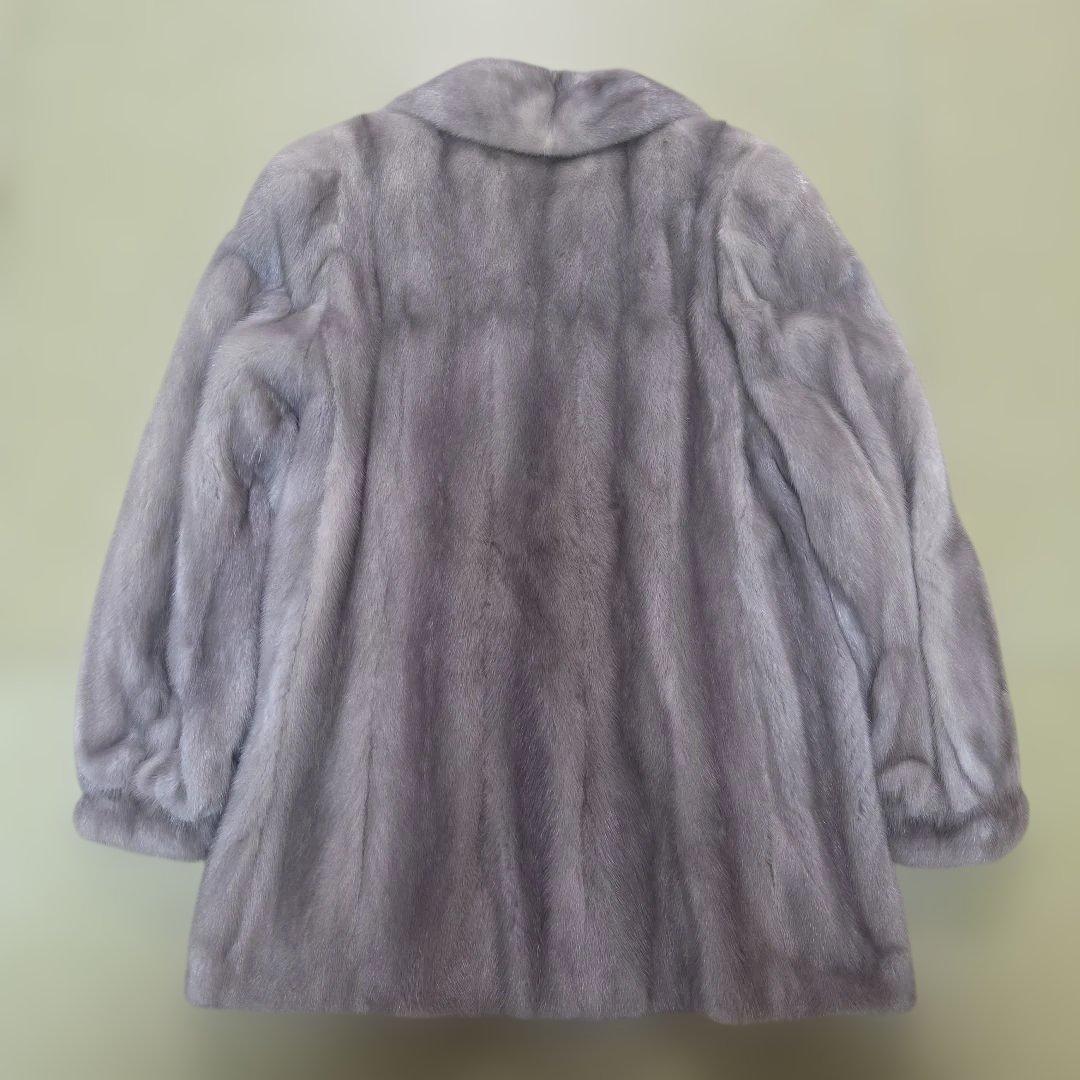 カナダ製 パステルミンク 絞り有 グレージュ系 レディース
