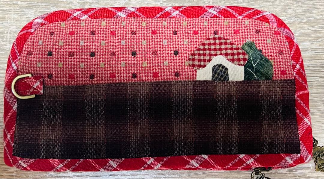 ★新作★スーちゃん＆お友達＆ねこ★レッド系＊ハンドメイド＊長財布＊