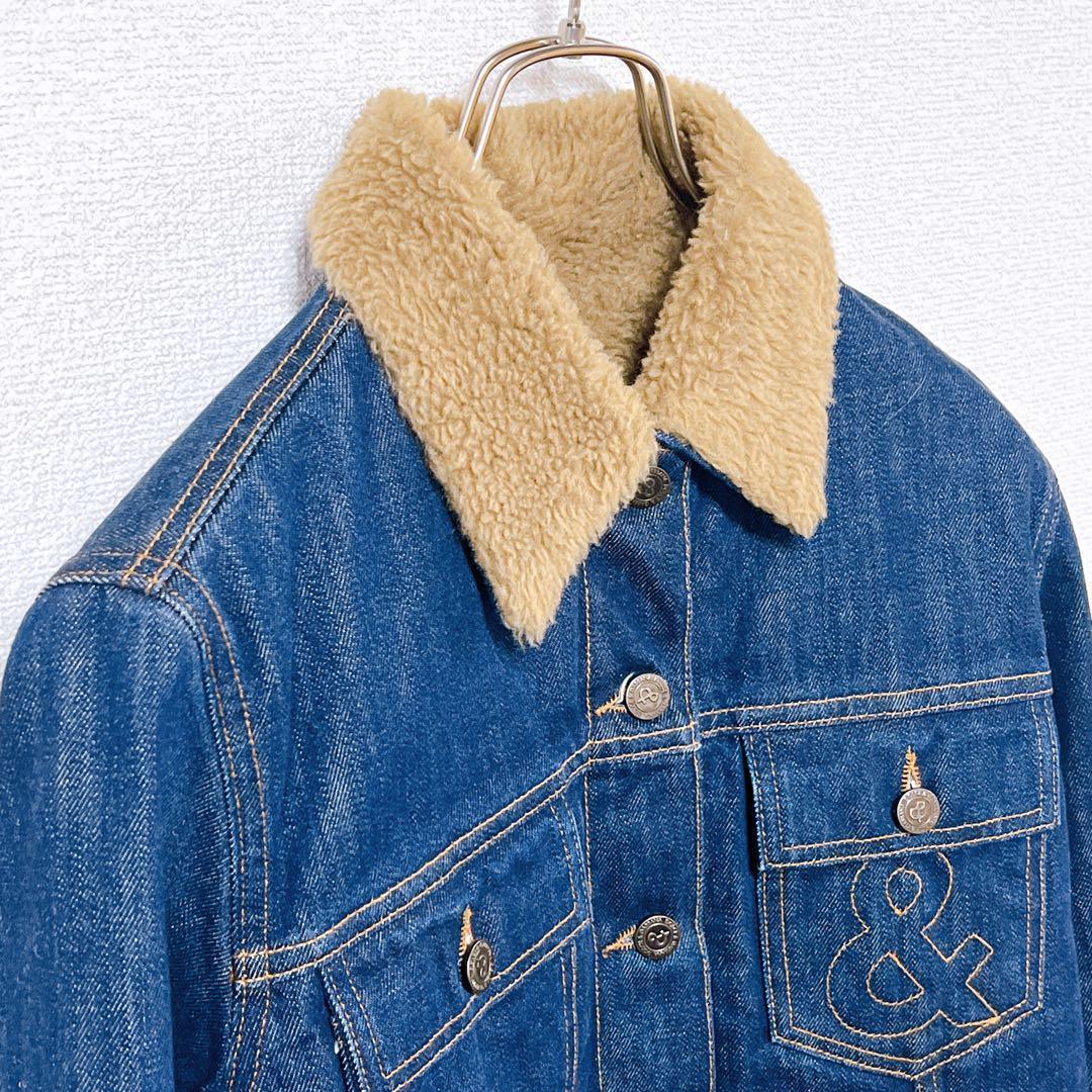 【美品】レア DOLCE&GABBANA イタリア製 中ボア デニムジャケット