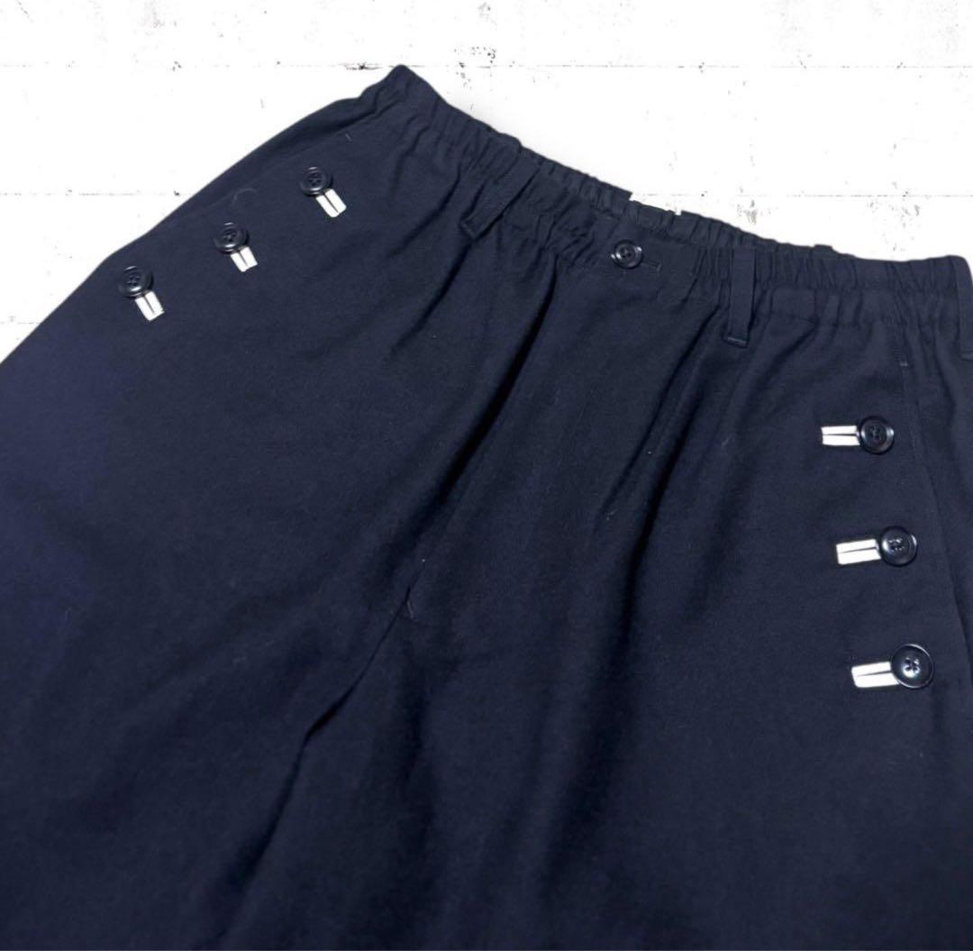 美品　ヨウジヤマモトプールオム　黒　ウール　サルエル　カーゴ　パンツ　スラックス