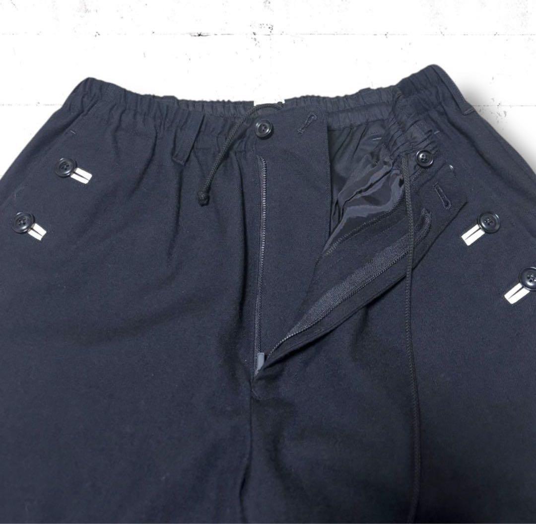 美品　ヨウジヤマモトプールオム　黒　ウール　サルエル　カーゴ　パンツ　スラックス