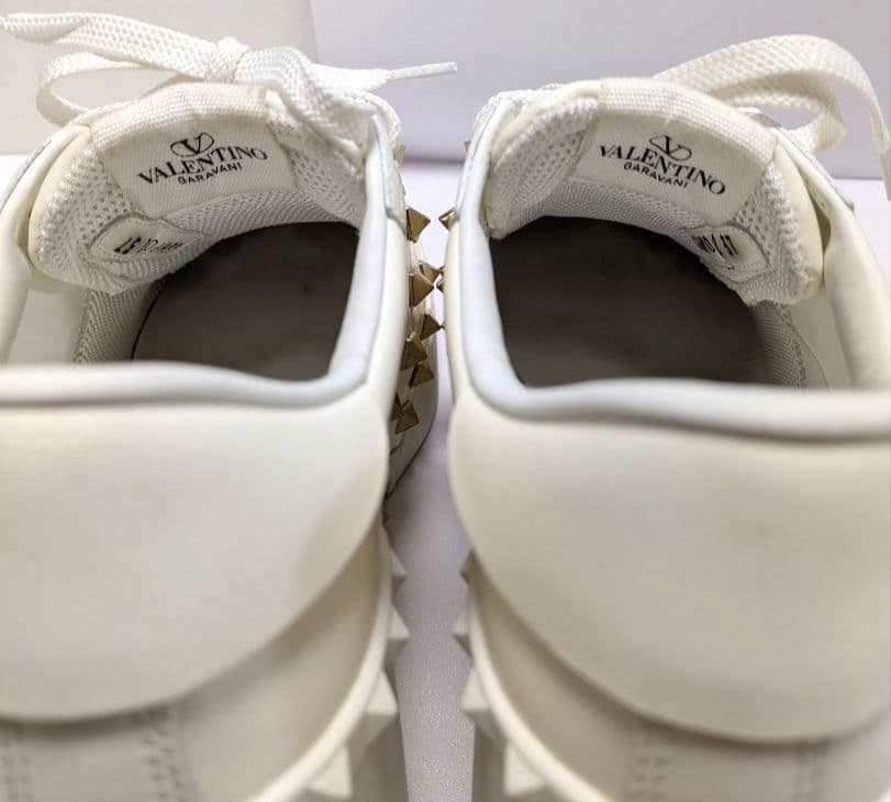 VALENTINO オープンディスコ カーフスキン ウェッジスニーカー　24cm