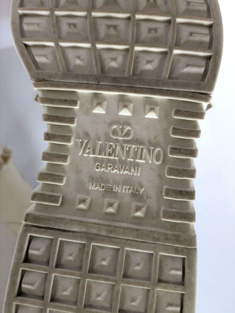 VALENTINO オープンディスコ カーフスキン ウェッジスニーカー　24cm