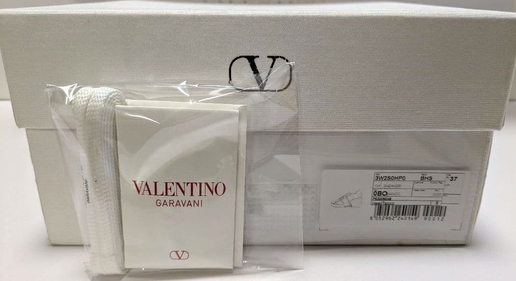 VALENTINO オープンディスコ カーフスキン ウェッジスニーカー　24cm