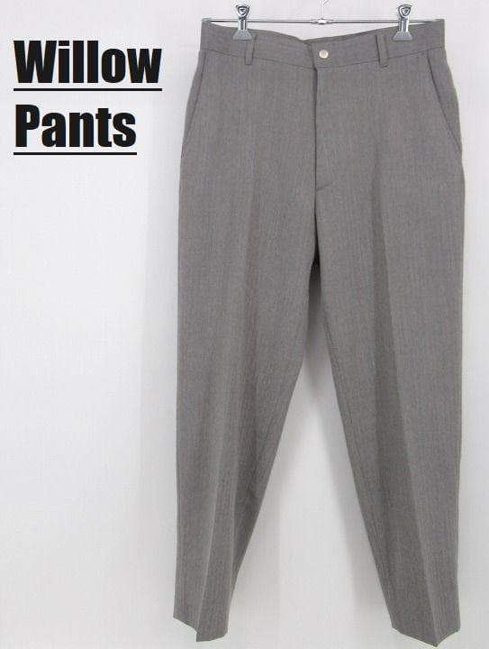 ★タグ付き★ウィローパンツ スラックスパンツ サイズ0 グレー サマーウール
