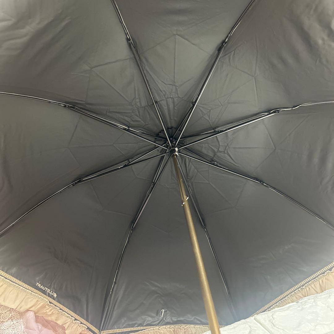 新品ジルスチュアート　コンパクト傘　晴雨兼用日傘　一級遮光　ベージュ