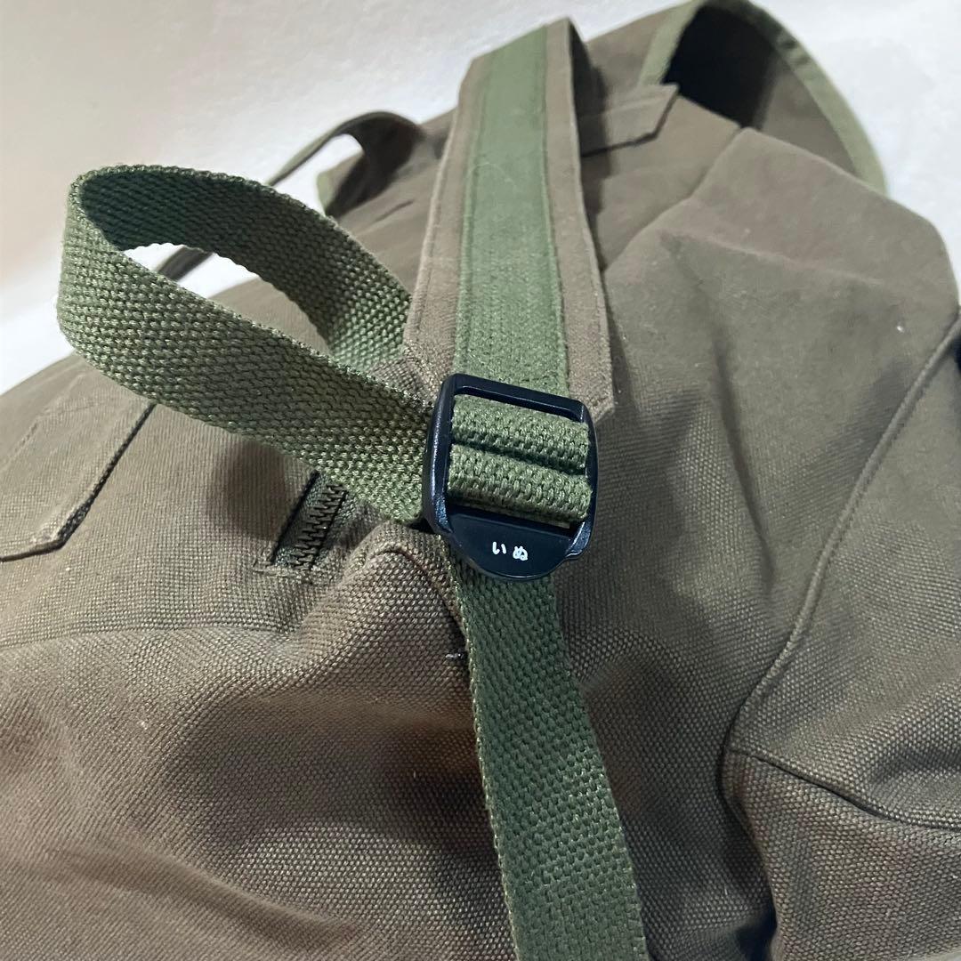 CUNE 帆布のミリタリーリュック うさぎ カーキ A4 大容量 バックパック