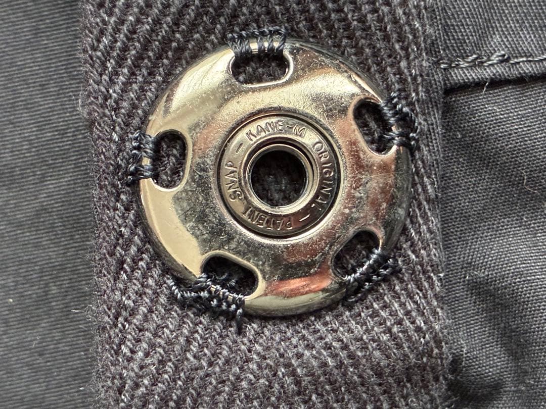 Yohji Yamamoto ヨウジヤマモト　スナップボタン　ジャケット　黒　L