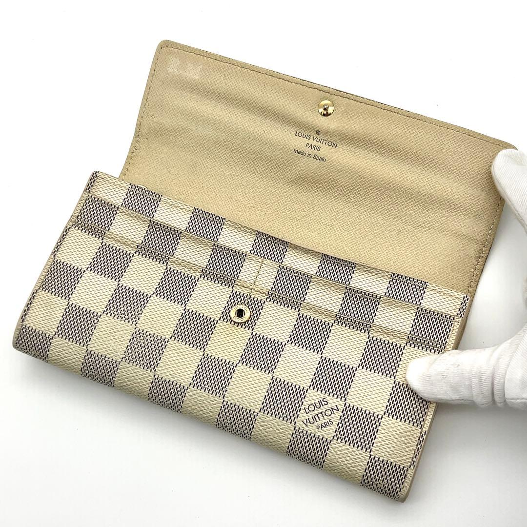 ルイヴィトン ダミエアズール 長財布 ポルトフォイユサラ 男女兼用