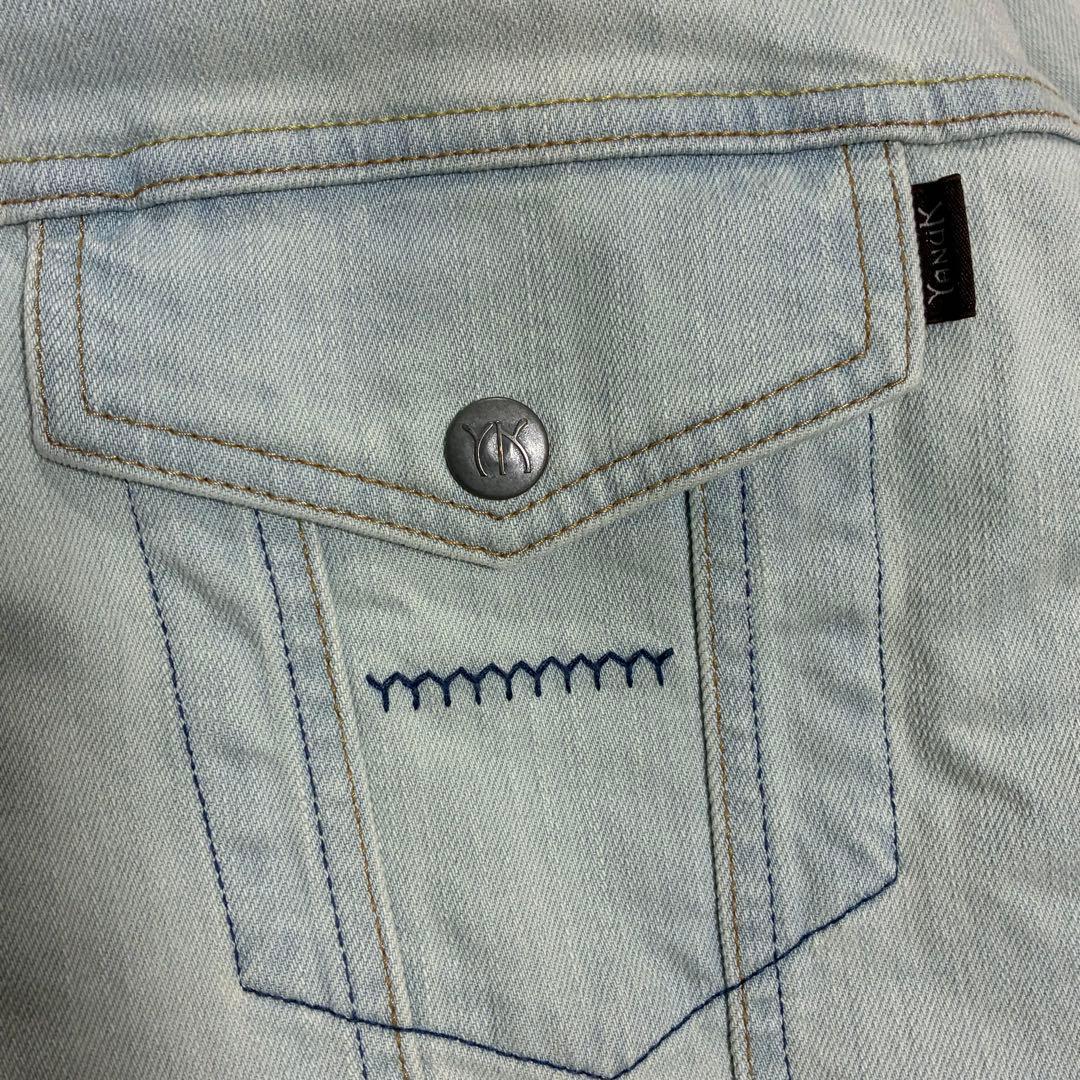 YANUK 美品 ユーズド加工 ボアブルゾン オーバーサイズ デニムジャケット