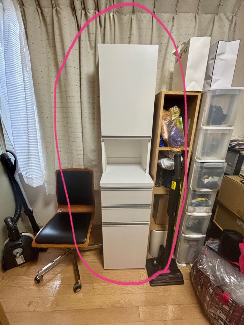 ニトリ 食器棚 キッチンカウンター 隙間収納 洗面所 洗面収納 引取り着払い限定