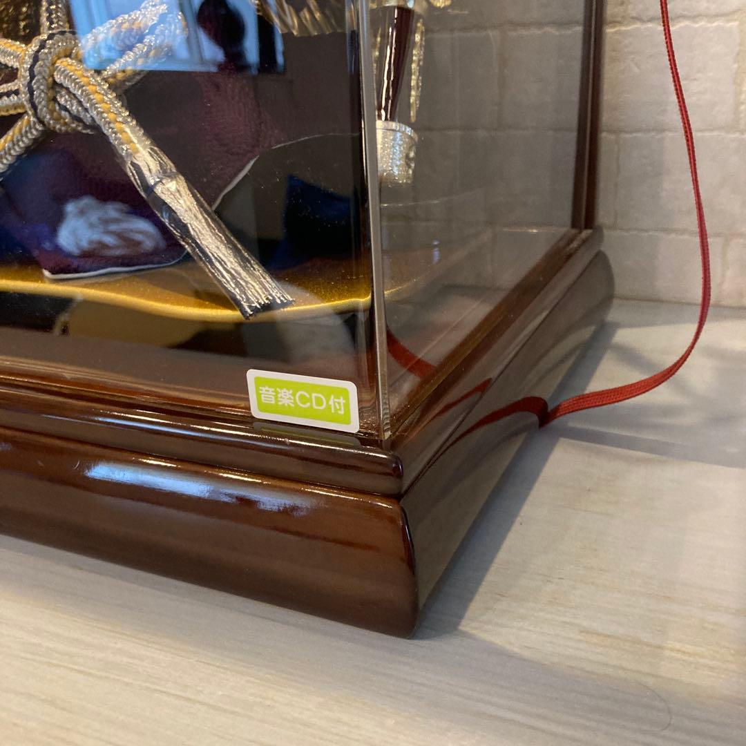 美品　五月人形　兜飾り　こどもの日　音楽CD付き