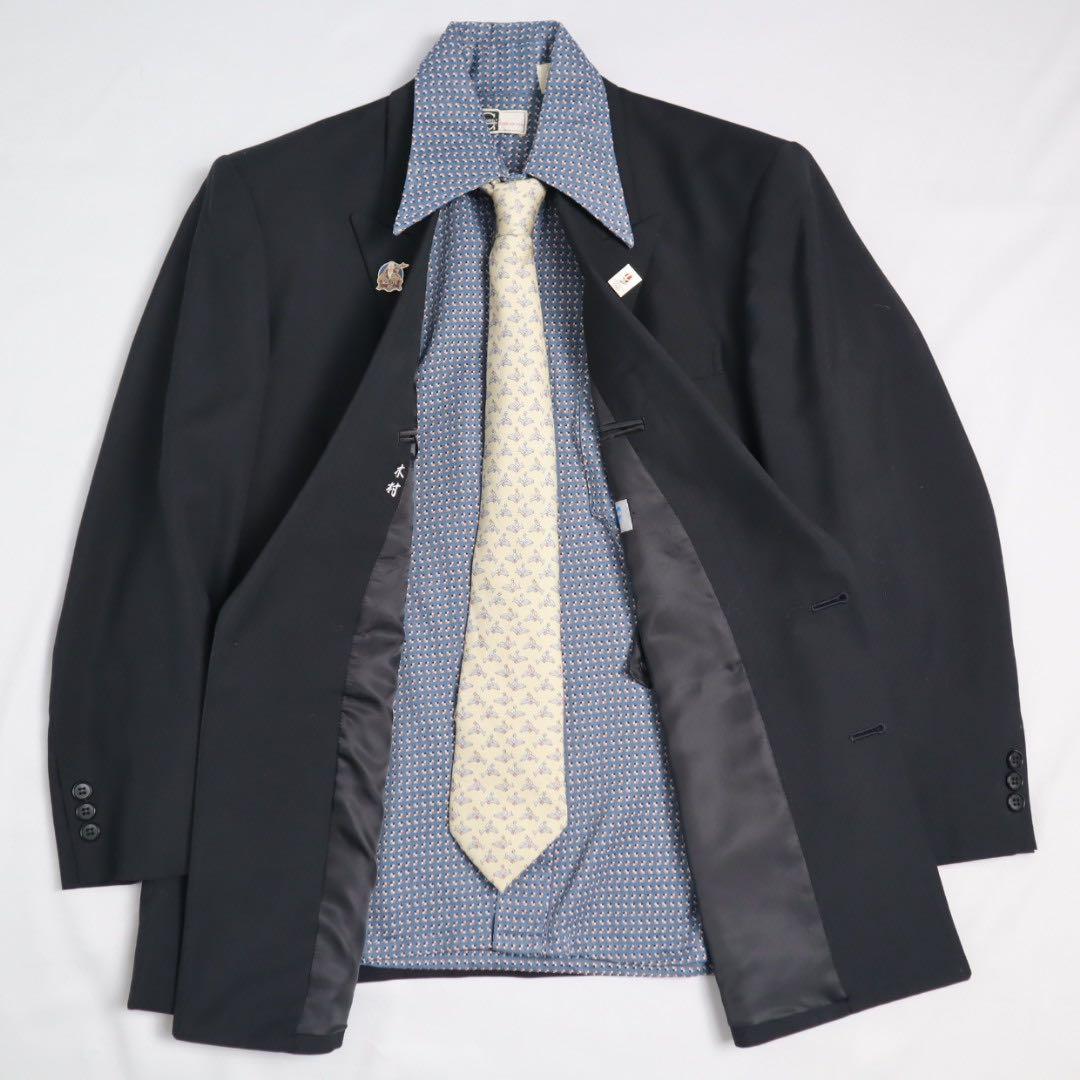 5点セット Vintage ダブルブレスト スーツ セットアップ ピンズ