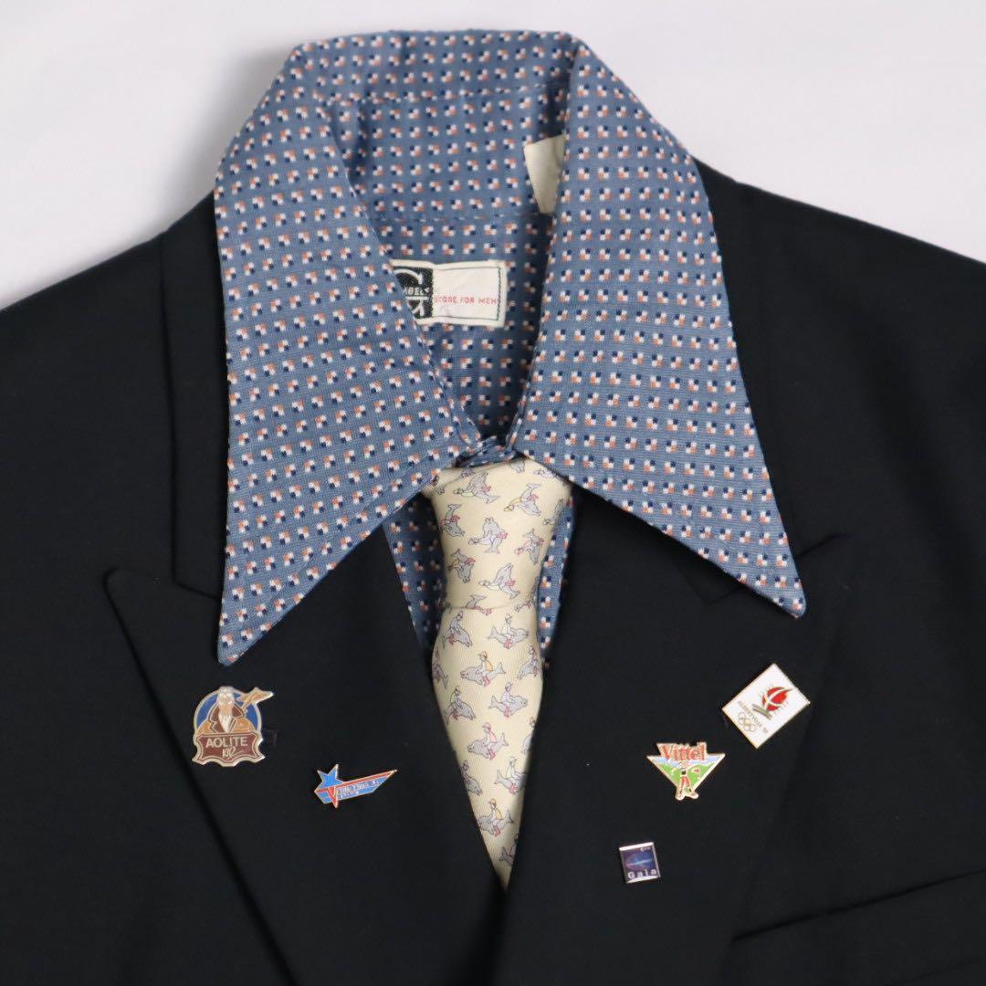 5点セット Vintage ダブルブレスト スーツ セットアップ ピンズ