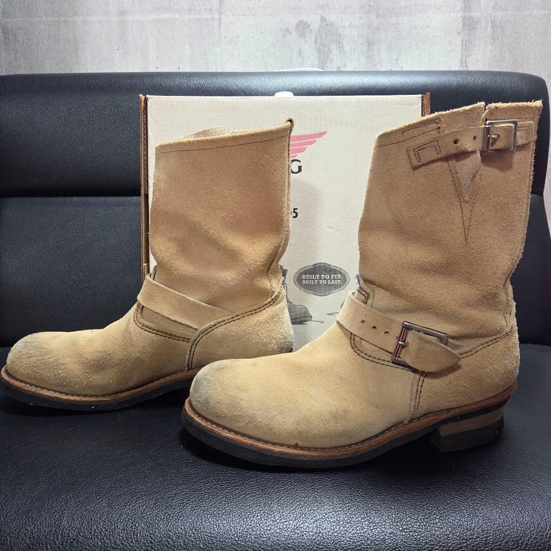 RED WING レッドウイング エンジニアブーツ スウェードベージュ ２８㎝