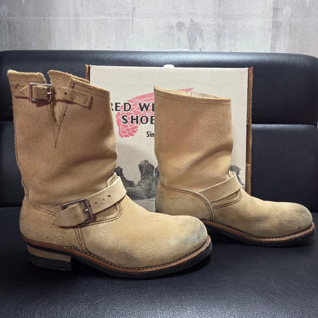 RED WING レッドウイング エンジニアブーツ スウェードベージュ ２８㎝