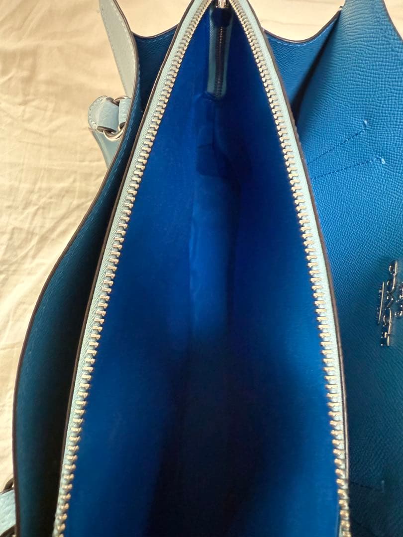 コーチ　トートバッグ　水色