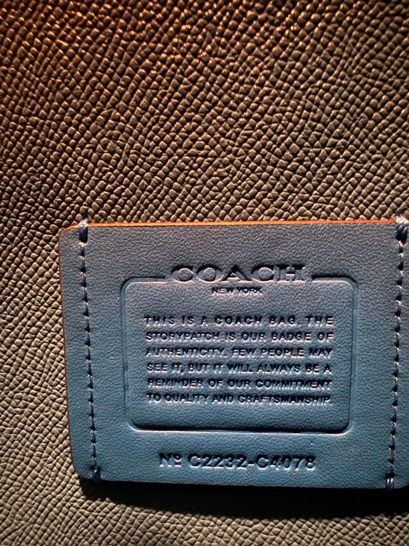 コーチ　トートバッグ　水色