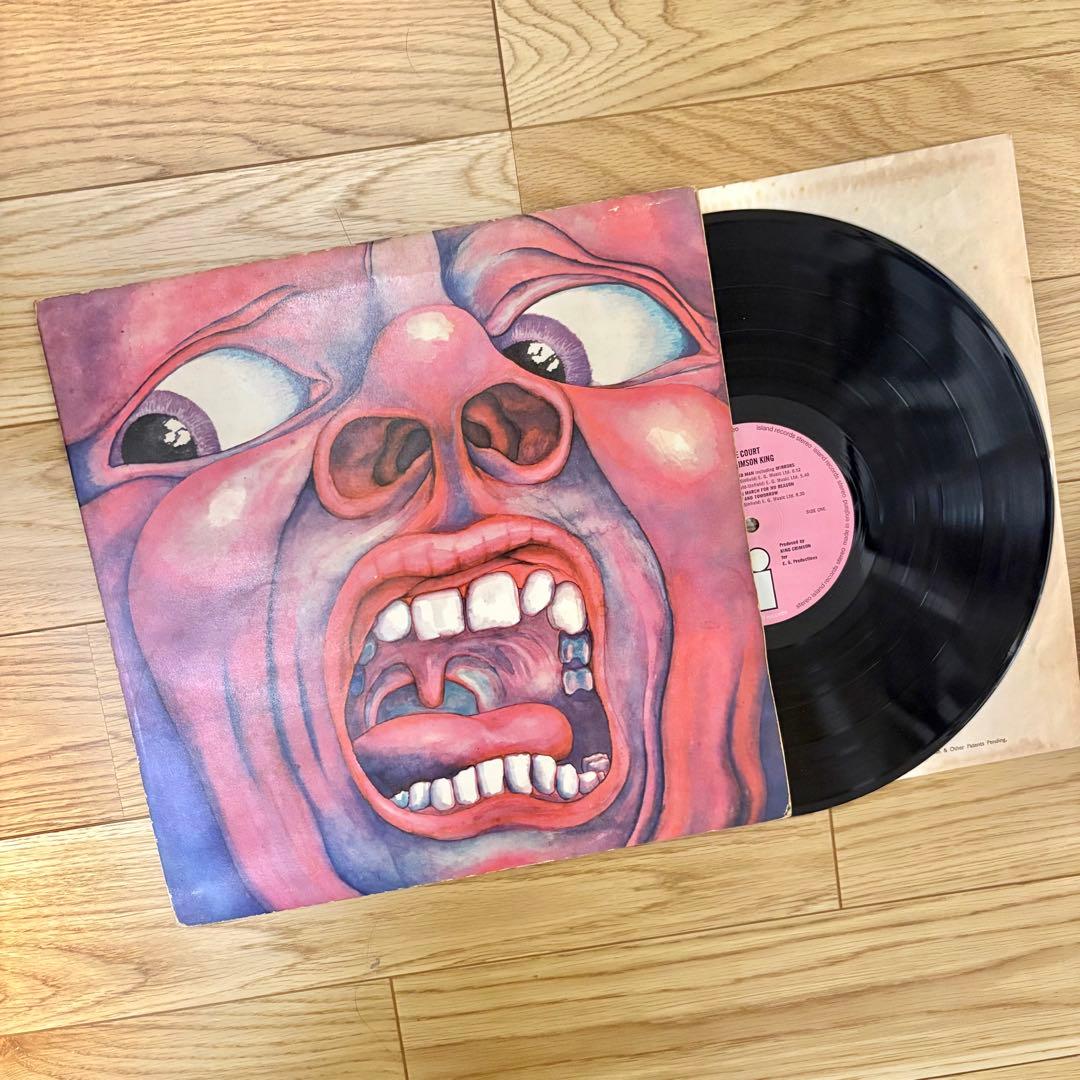 【メガレア超美盤！】キングクリムゾン/宮殿　UKオリジ　ピンクiレーベル！