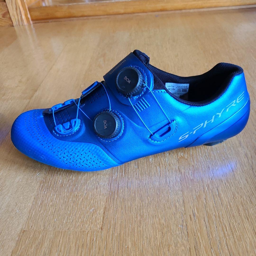 Shimano S-PHYRE 青 シューズ BOAダイヤル式