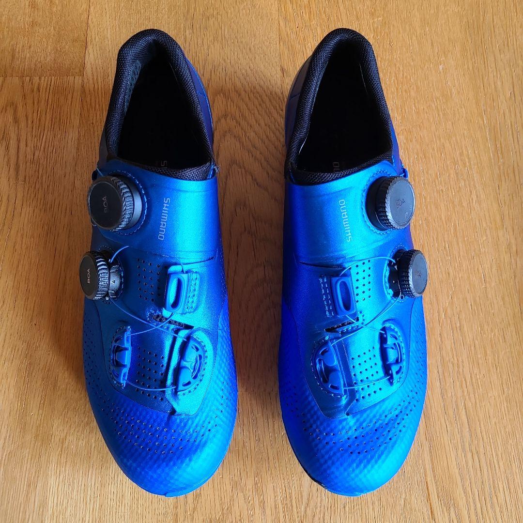 Shimano S-PHYRE 青 シューズ BOAダイヤル式