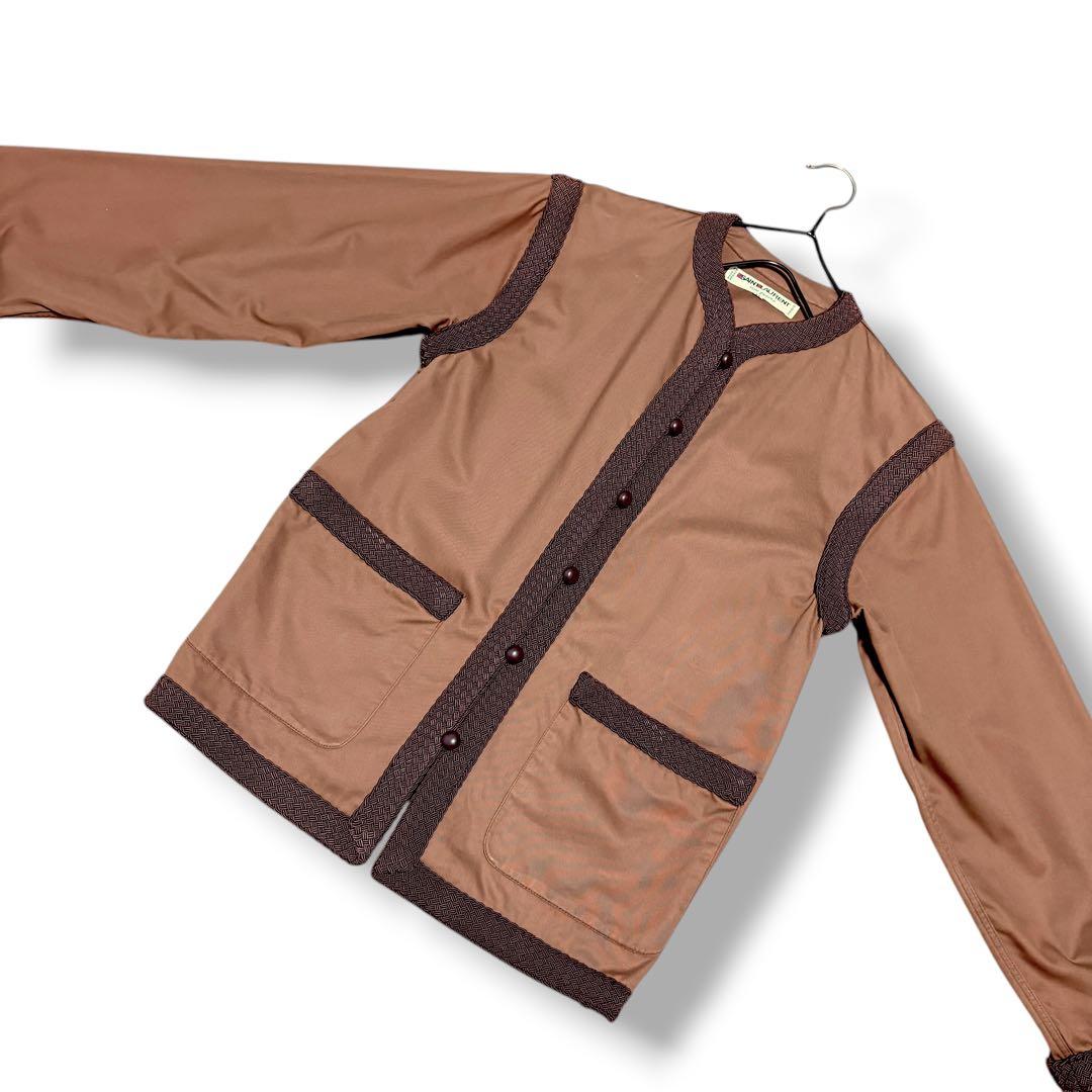 1977/イブサンローランリブゴーシュ/ノーカラー/イブニングジャケット