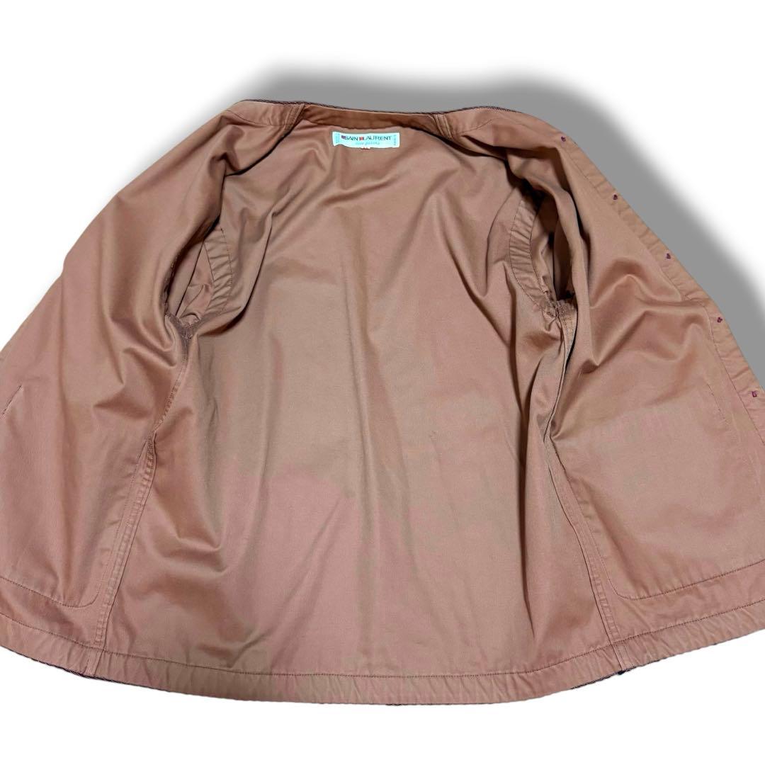 1977/イブサンローランリブゴーシュ/ノーカラー/イブニングジャケット