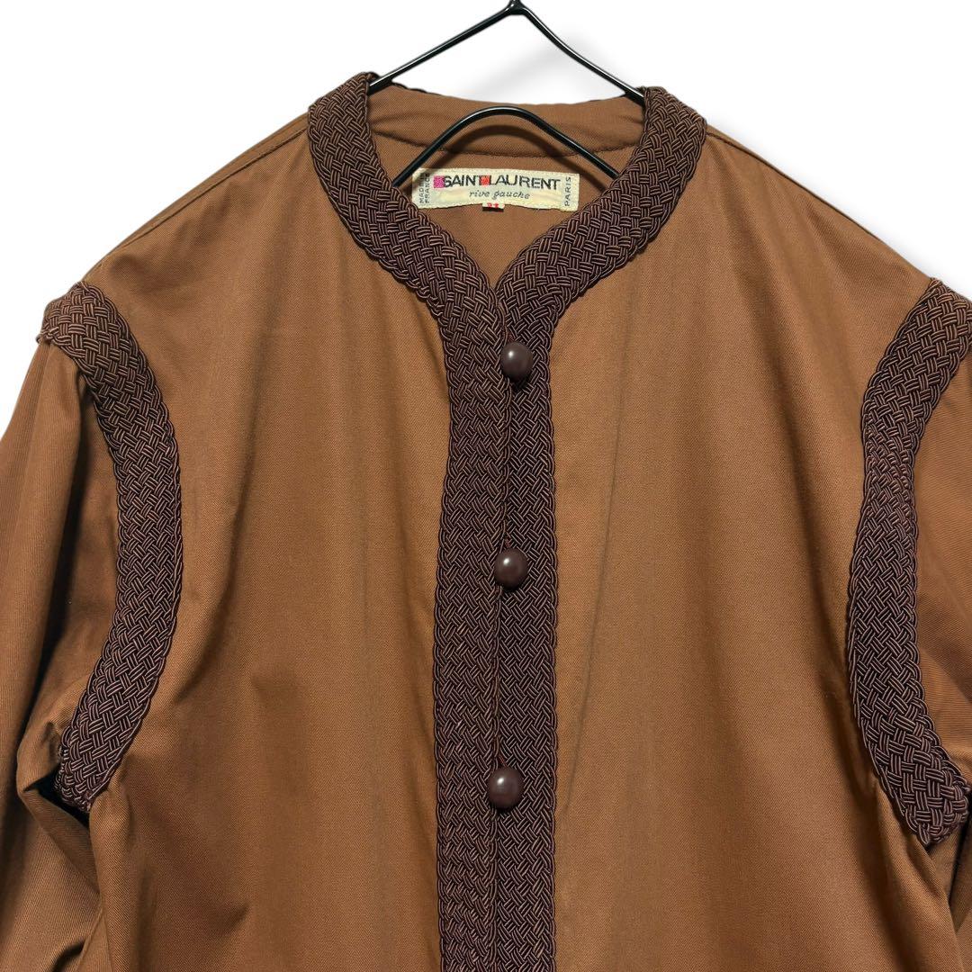 1977/イブサンローランリブゴーシュ/ノーカラー/イブニングジャケット