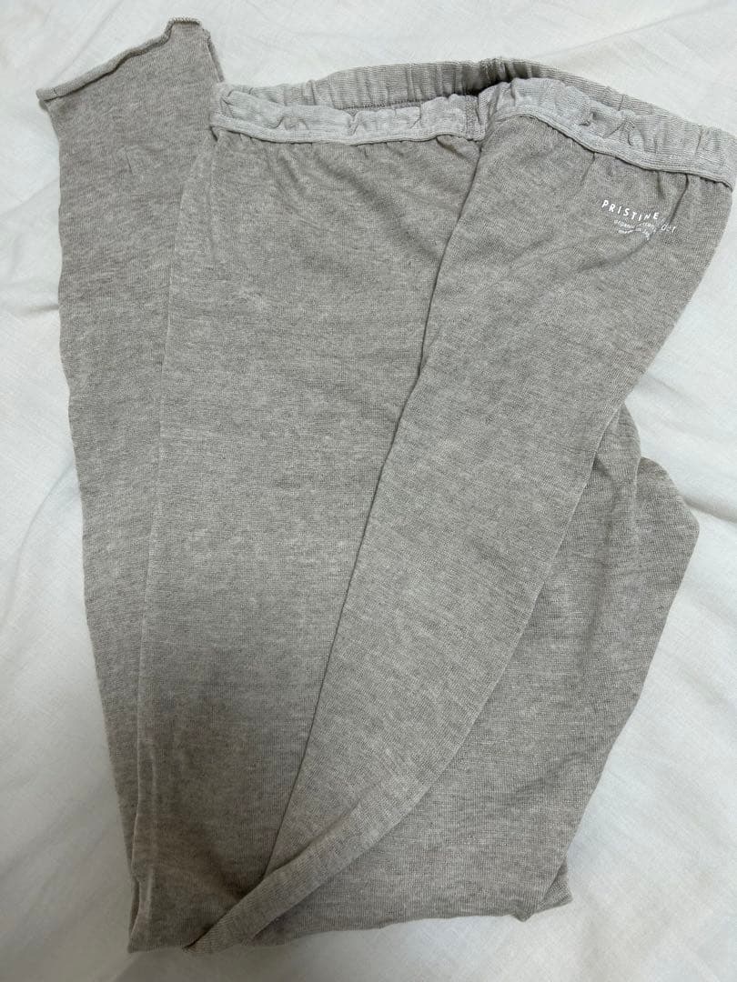 プリスティン　オーガニックコットンリネン　レギンス　未使用品