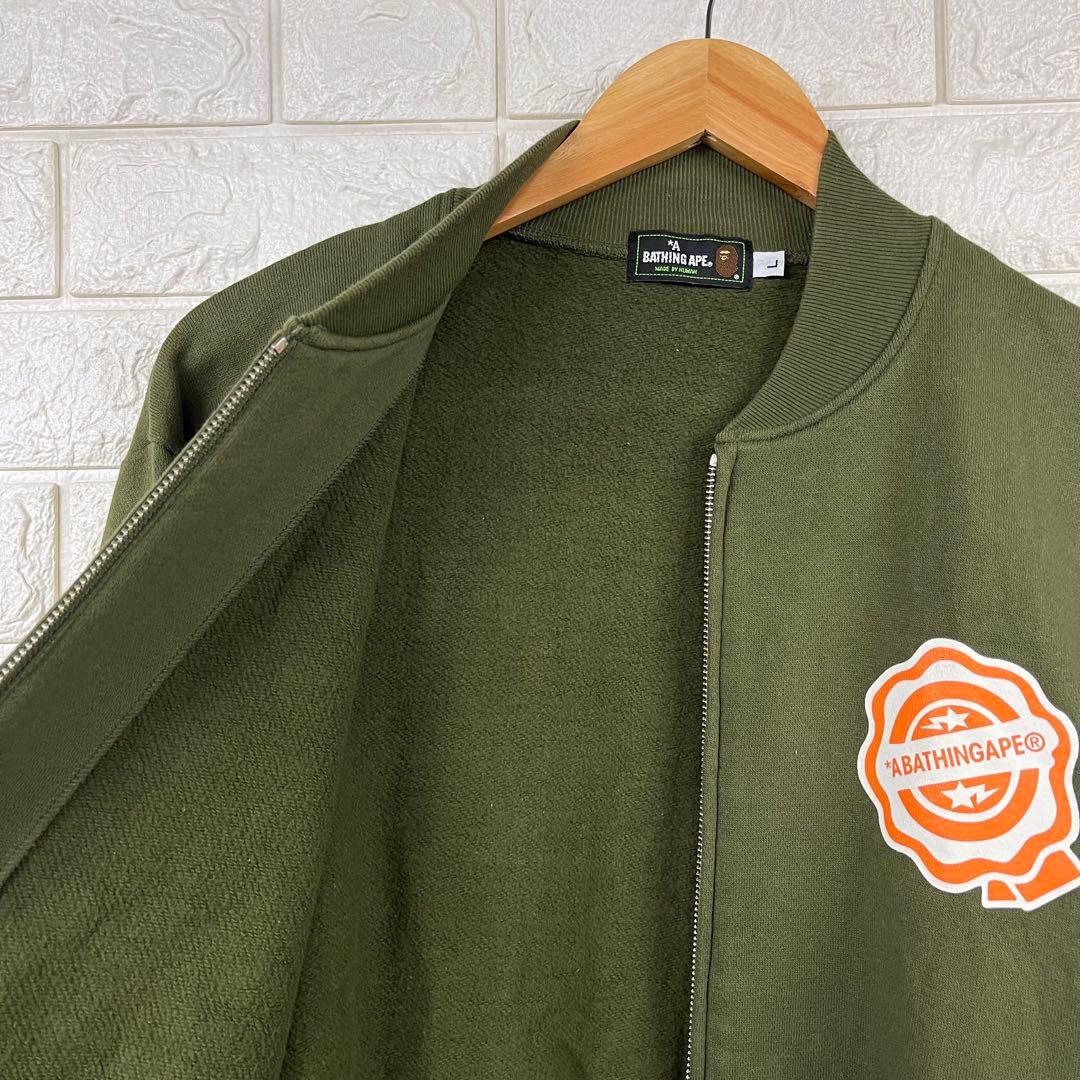 00s A Bathing APE ジップアップ　スウェットボンバージャケット