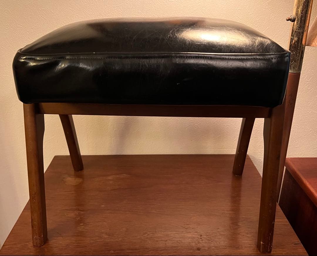 富士ファニチア　オットマン　スツール　ミッドセンチュリー　北欧　難あり