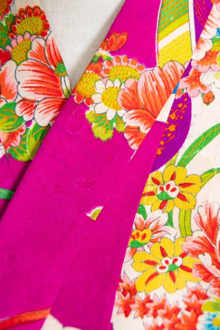 アンティーク着物　3歳七五三　子供着物　被布セット