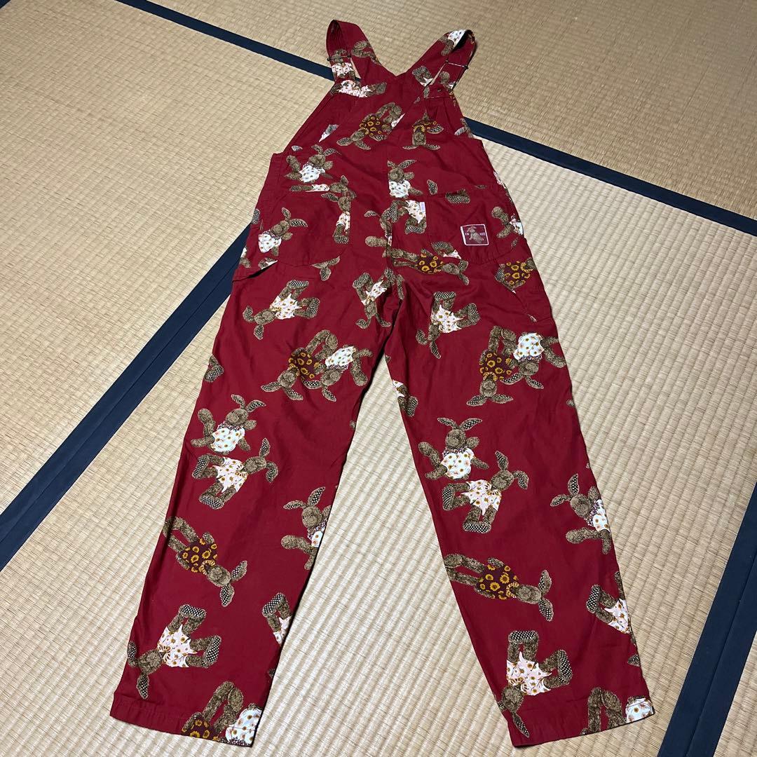 ピンクハウス オーバーオール オールインワン サロペット ウサギ 兎 レッド 赤